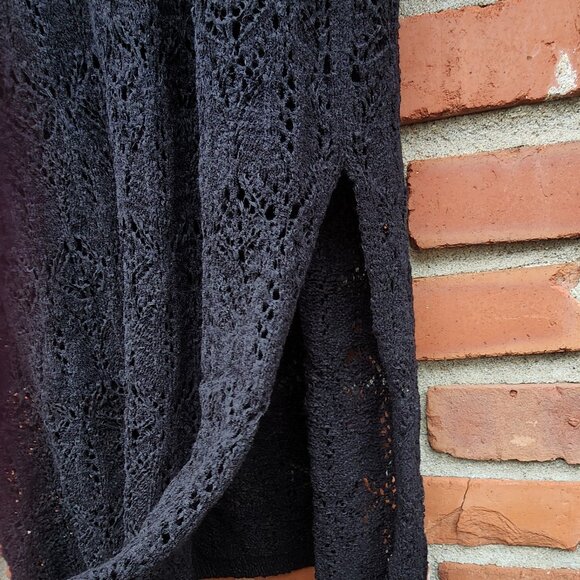 Black Knit Maxi Skirt NWT - Picture 2 of 4